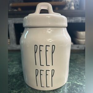 Rae Dunn “Peep Peep” Small Spring/Easter Canister